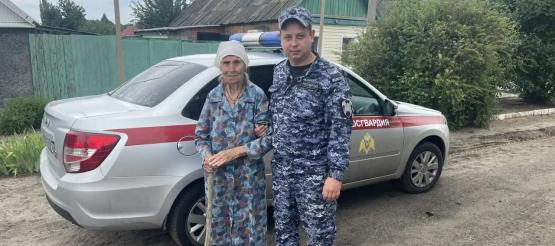 В Ростовской области росгвардейцы нашли пропавшую без вести пенсионерку