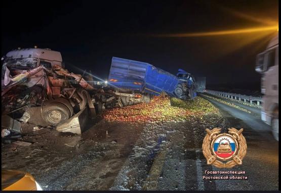 Водитель фуры устроил смертельную лобовую аварию на М-4 «Дон» в Ростовской области 