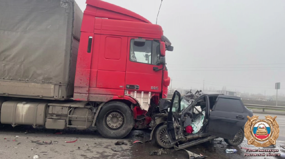 Уснувшая за рулём женщина погибла на трассе Ростовской области