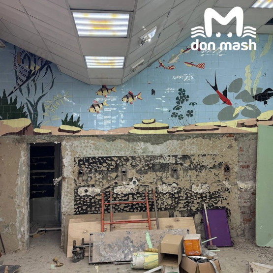 Уникальное советское панно в бывшем зоомагазине Ростова исчезает на глазах у горожан