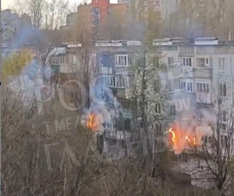 Молния ударила в электротрансформаторную будку в Ростове 