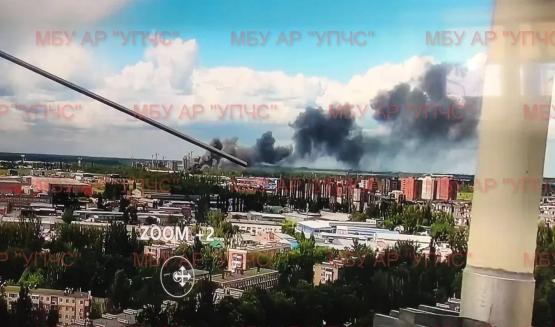 Рубероидный завод загорелся под Ростовом